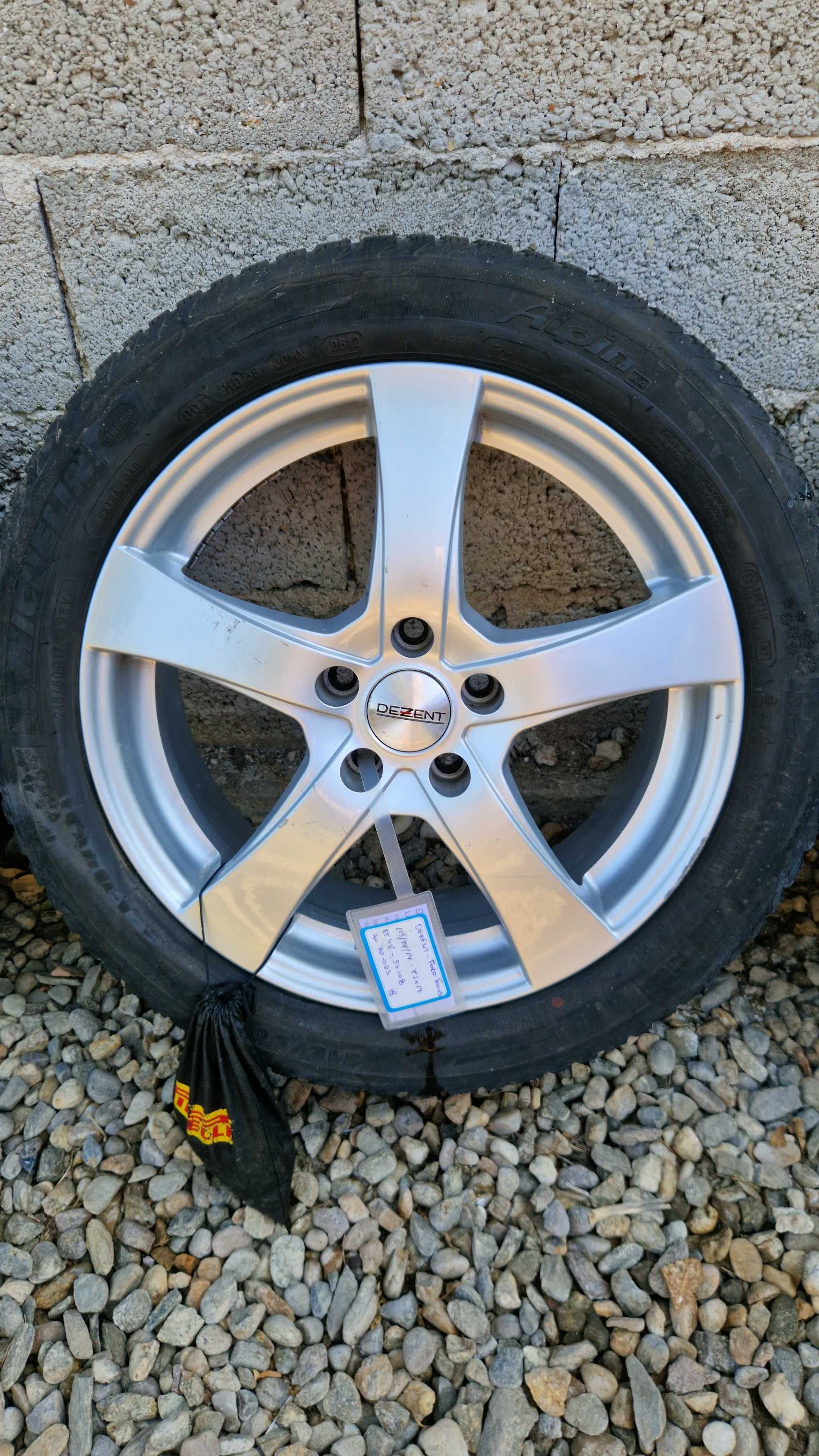 Форд джанти DEZEND със зимни гуми  215/50/17 ET48 7J×17 5×108 цо 63>70