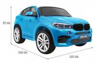 Masinuta electrica pt copii BMW X6M XXL  2-8 ani Albastru metalizat