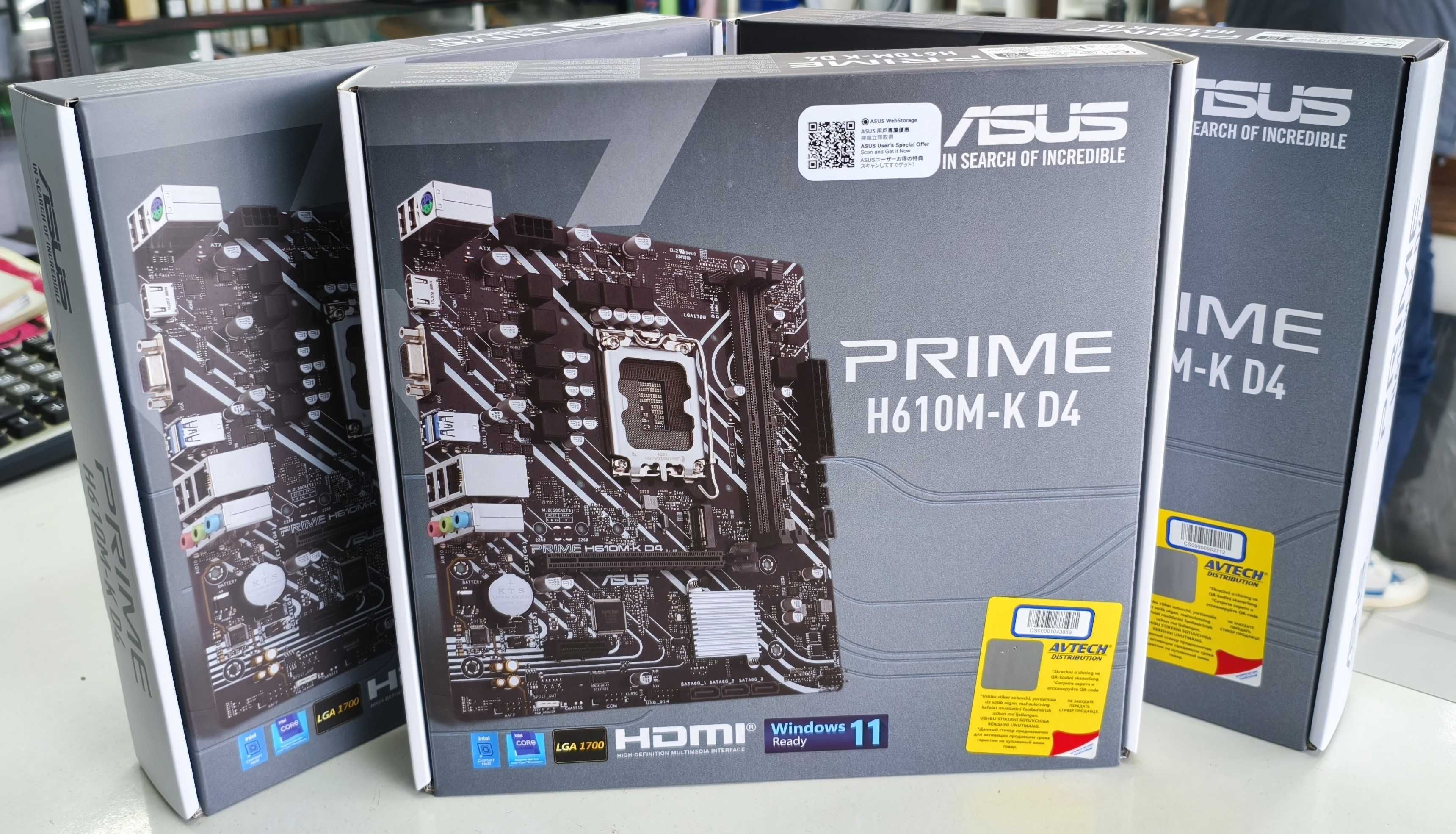 [НОВАЯ] Материнская плата ASUS PRIME H610M-K DDR4