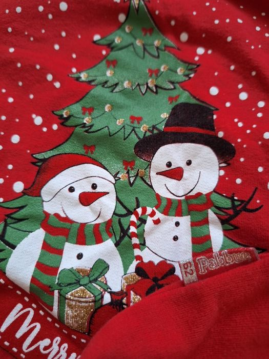 Коледни дрехи бебе 3м/62см Christmas + подарък дрехи момче