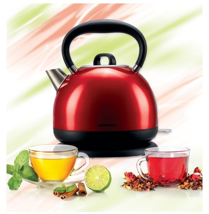 Fierbător electric Heinner  Roșu 1,7 litri (NOU)