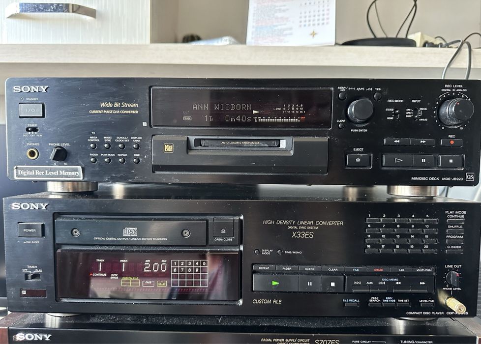 Linie Sony TA F707ES S707ES  TC K555ESL  X33ES