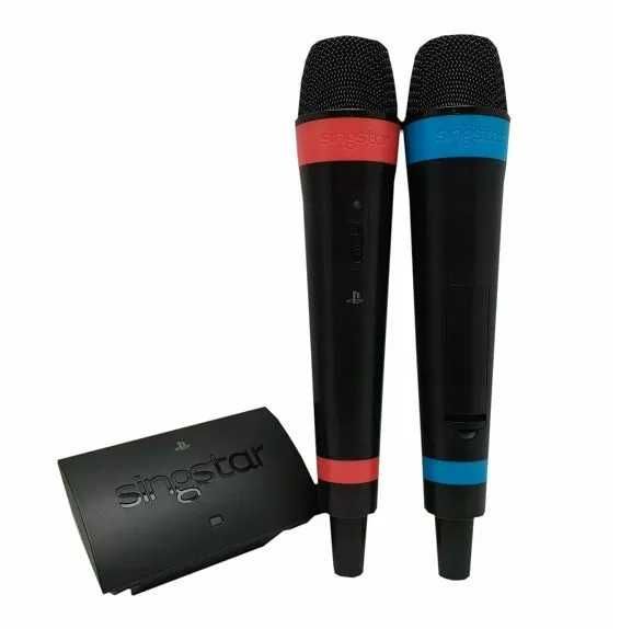 Комплект 2 броя SingStar Wired Microphones + Singstar USB Adapter