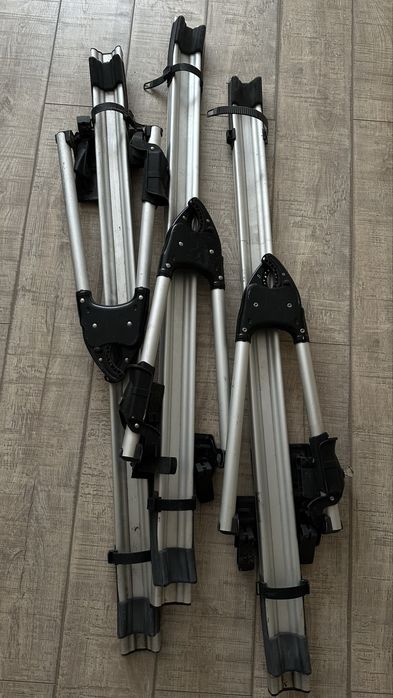 Bare transversale THULE + suport biciclete SAAB (3 bucăți)