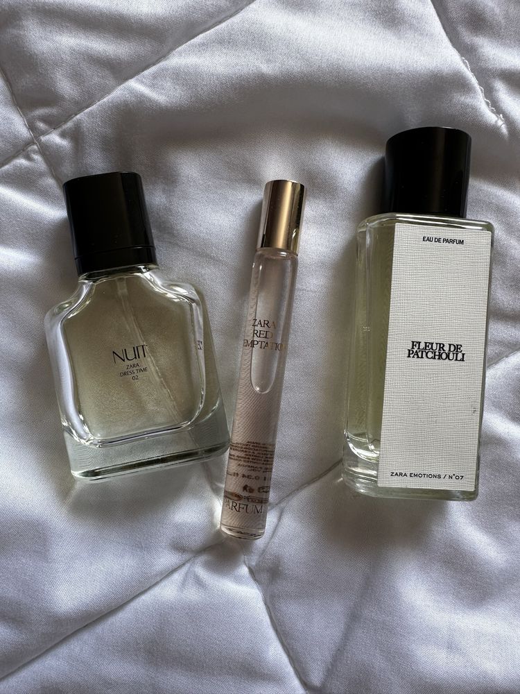Парфюми Zara - Nuit, Red Temptation, Fleur de Patchouli