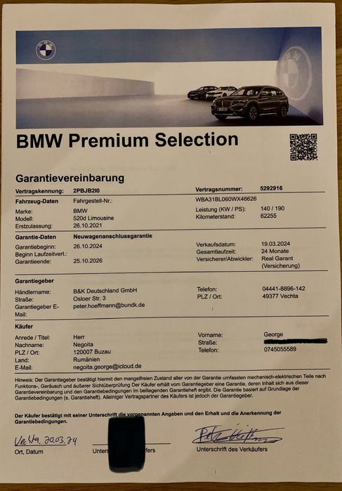 BMW 520d G30 facelift