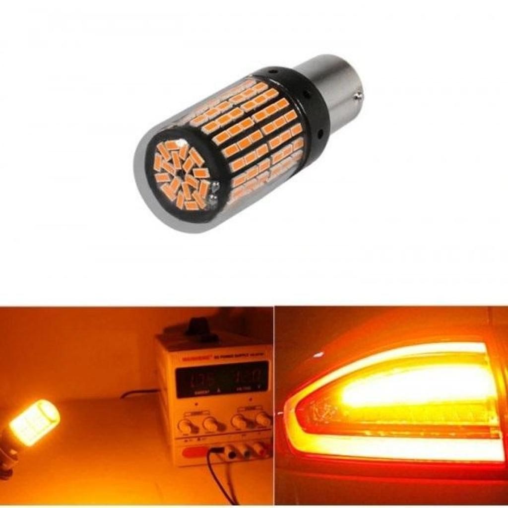 диодни крушки (led крушки) 12v,1156 p21yw, bau15s оранжева ...