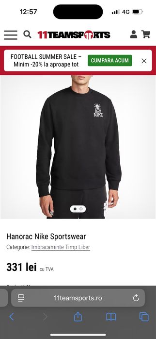 Hanorac Nike Nou Original ( hanorac , trening , nike , firma )