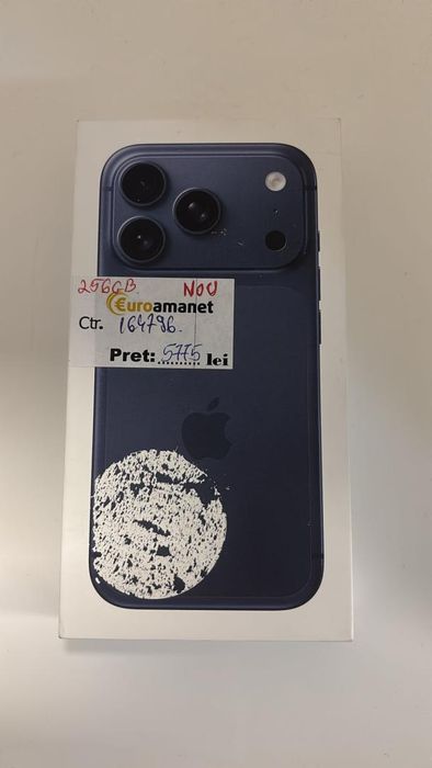Telefon mobil Apple iPhone 17 Pro, 256GB, 5G ( Sigilat ) -A-