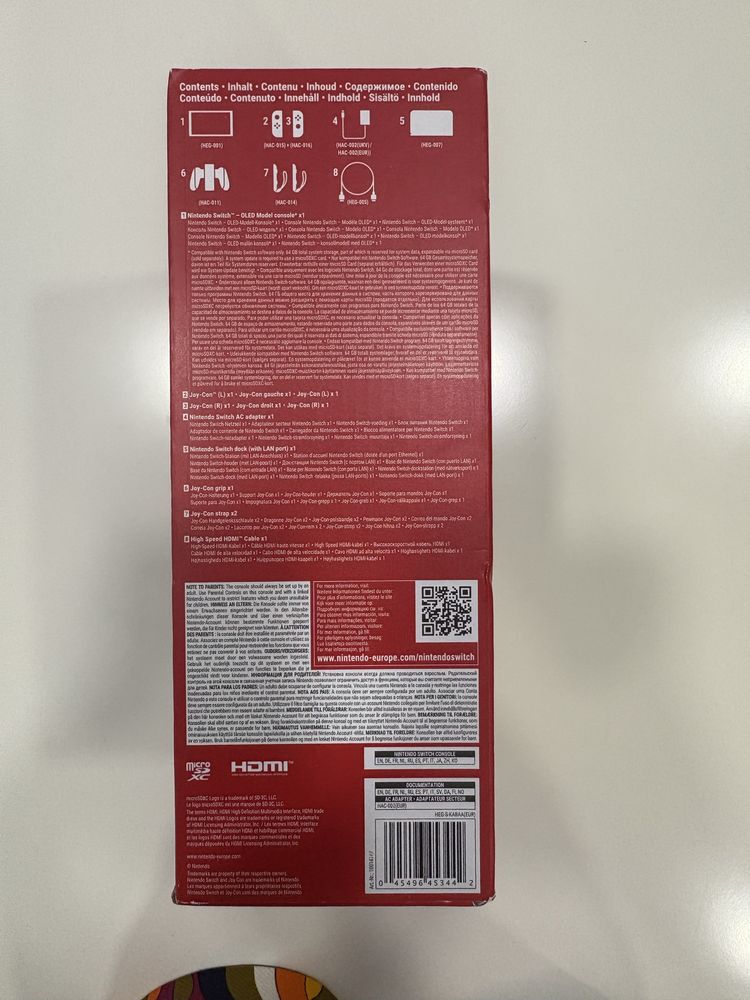 Nintendo Switch OLED Red Blue