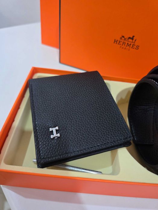 Set Hermes, portofel si curea