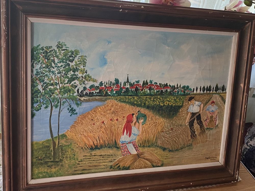 Tablou vechi pictura agricultura și tradițional