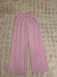 Pantaloni eleganți roz pudrat
