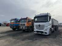 Transport basculabil-sort, balast, nisip, piatra sparta, cereale