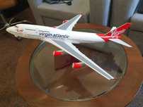 Macheta uriașă de avion Virgin Atlantic | Decoratie | Perfect pt cadou