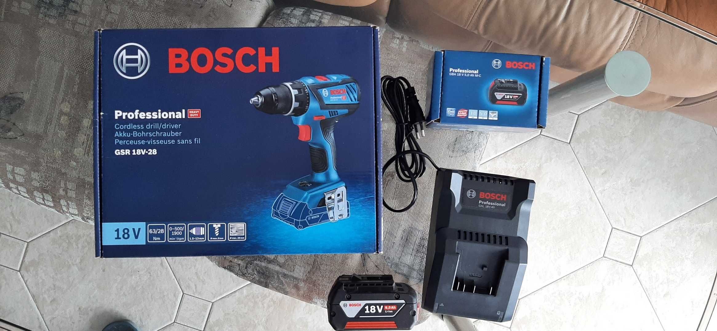 Акумулаторен Винтоверт БОШ BOSCH GSR 18V-28+ProCore 8.0Ah-Гаранция-3г.