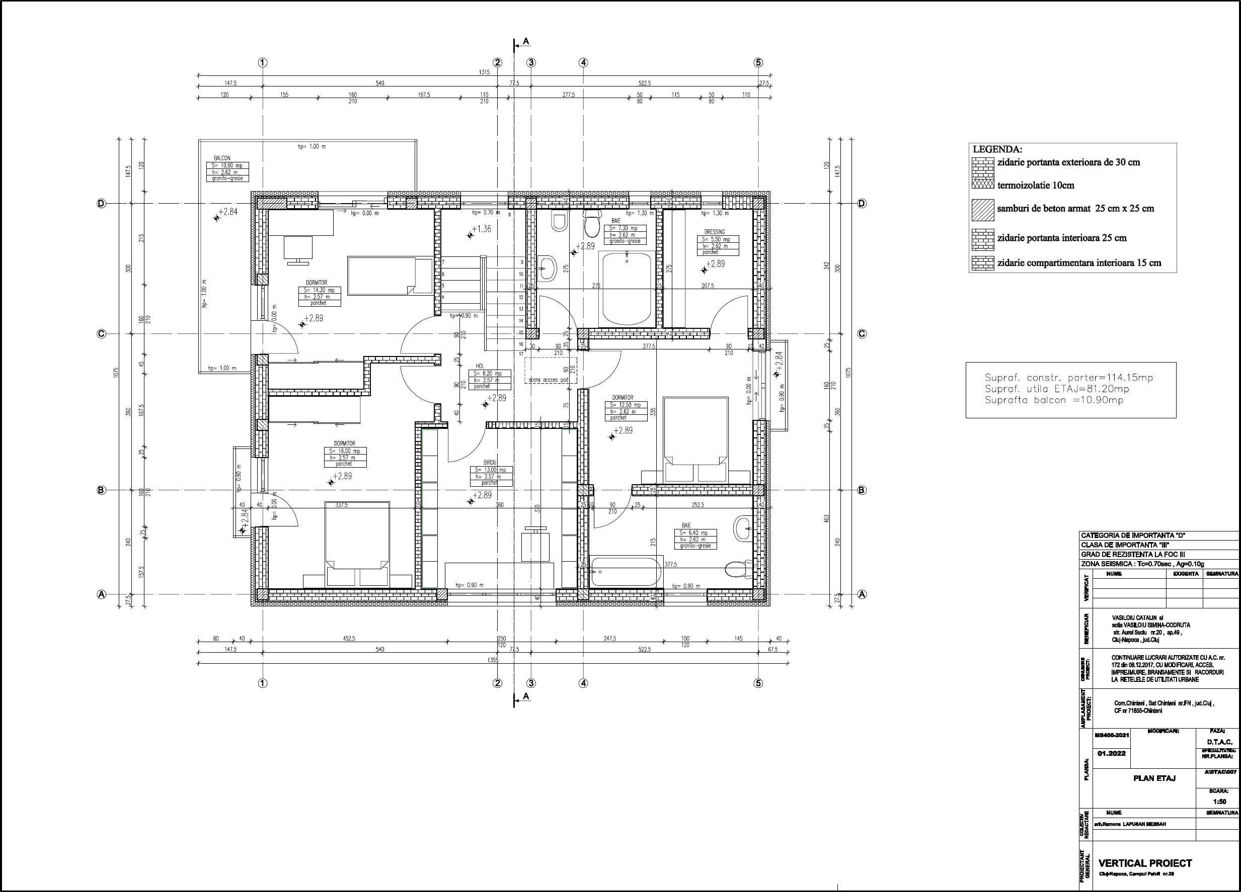 Casă individuală la roşu | 253 mp | 474 mp teren | intrare Chinteni
