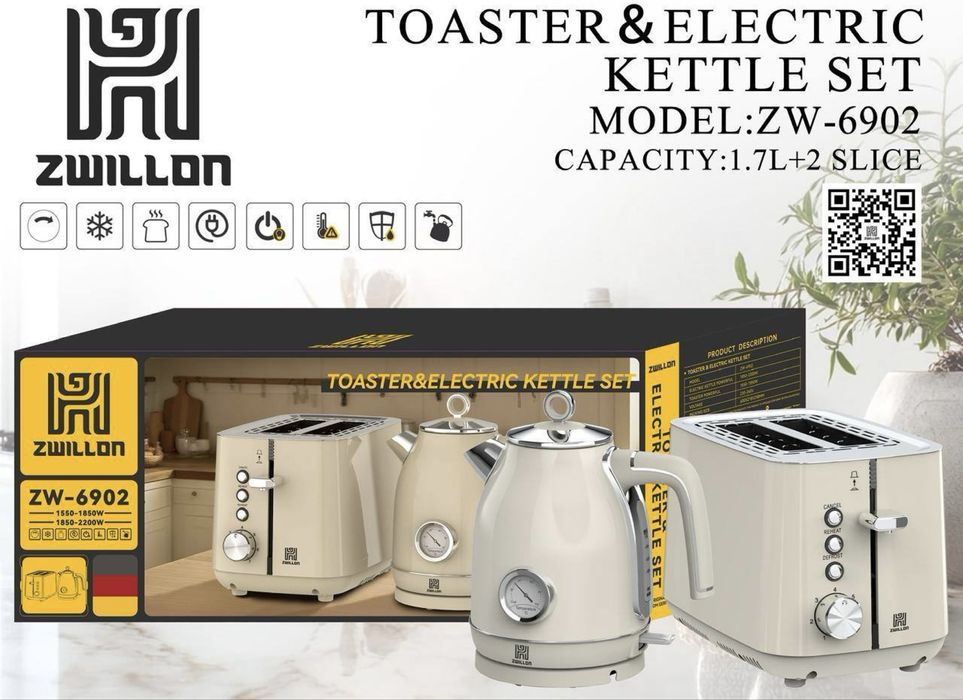 Тостер Чайник Комплект Набор Кухня Шайнек Тефаль