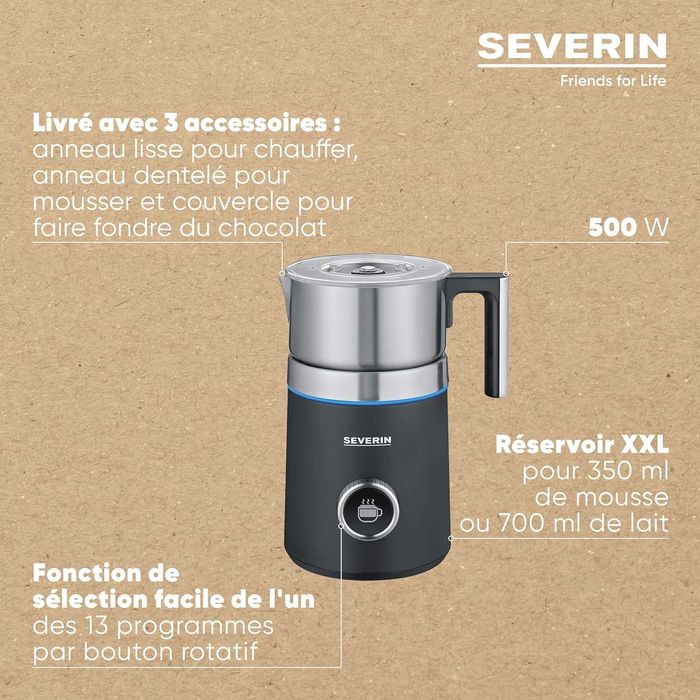 SEVERIN Spuma 700 Plus 500W Разпенител за мляко Индукционен SM 3587