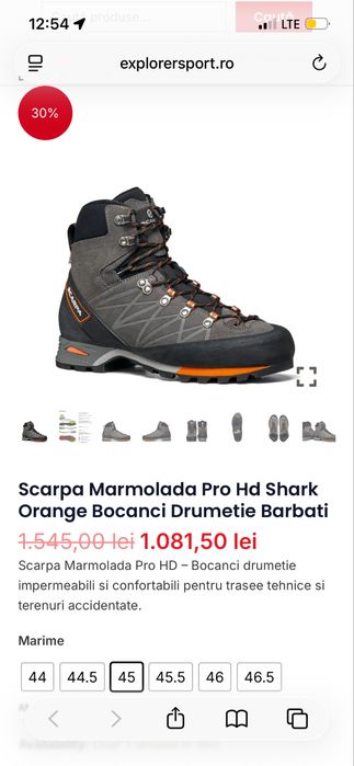 Bocanci Scarpa nr.45