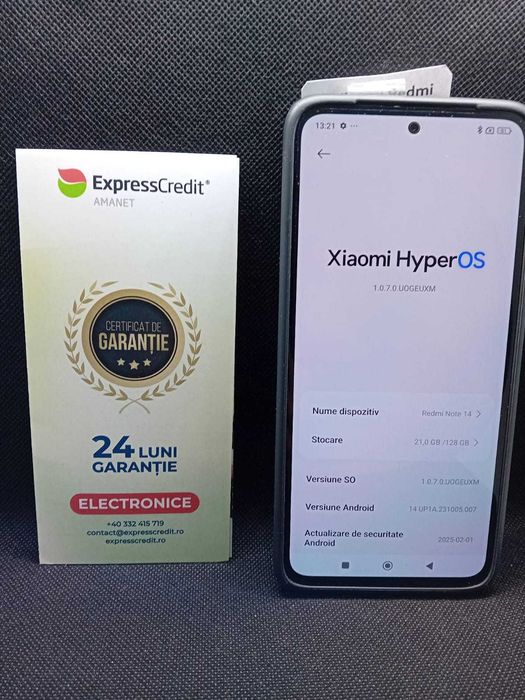 Xiaomi Redmi Note 14 4G (B.23870 AG31 Barboi) Garantie 2 ani!