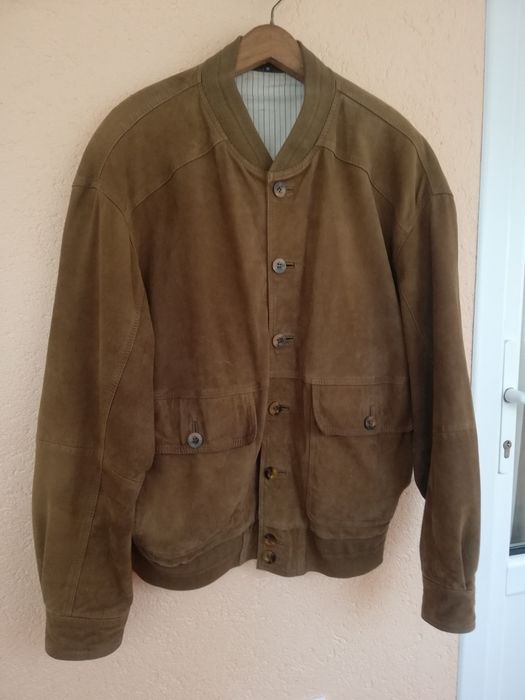 Geaca piele întoarsă bărbati Vinci M-L