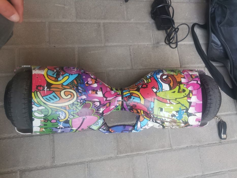 Hoverboard graffiti+ scaun cart