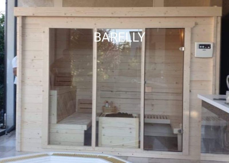 Saune de exterior, traditional finlandeze