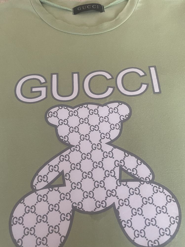 Тениска Gucci цвят мента, S размер