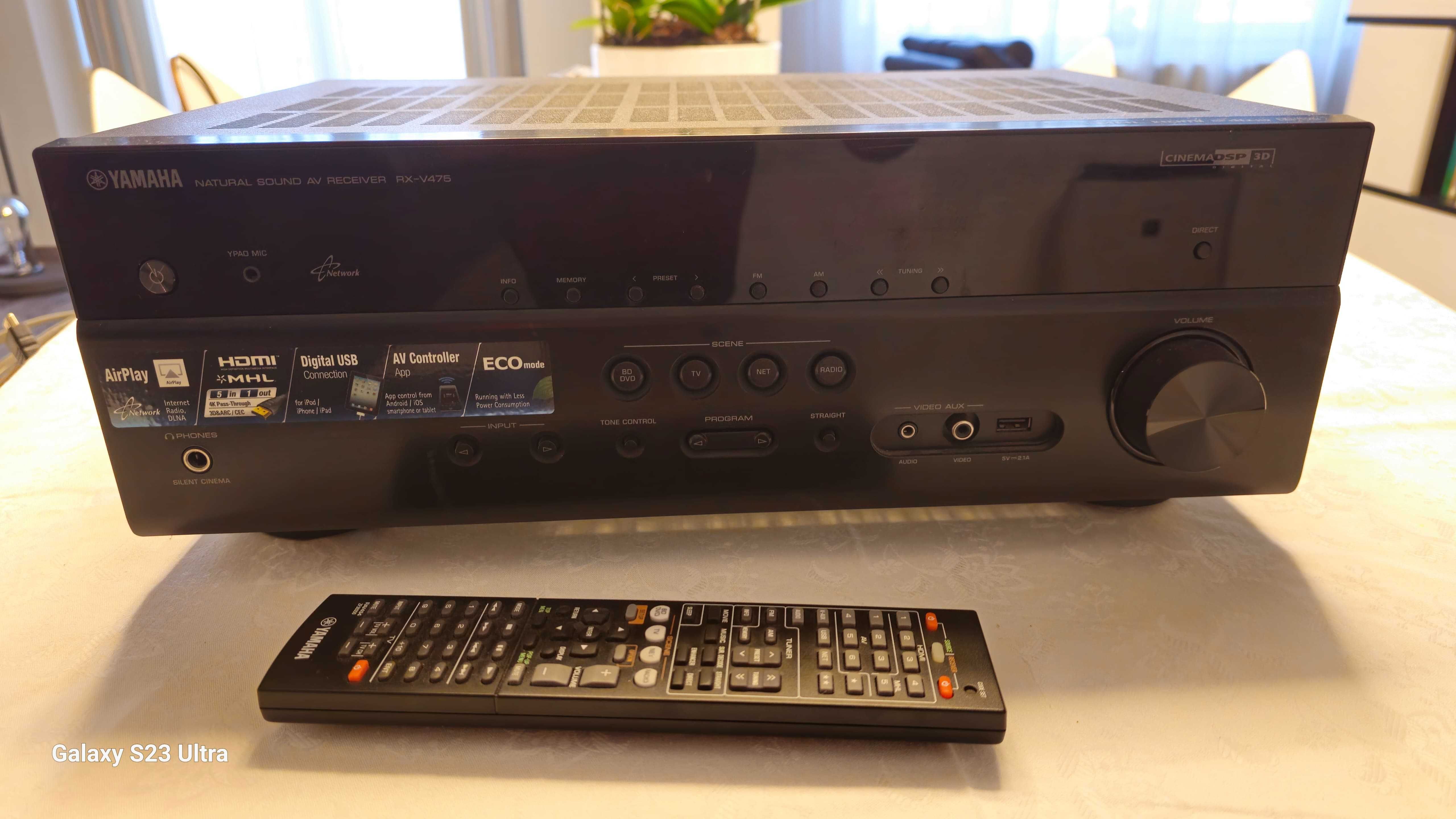 AV Receiver YAMAHA RX-V475 + telecomanda