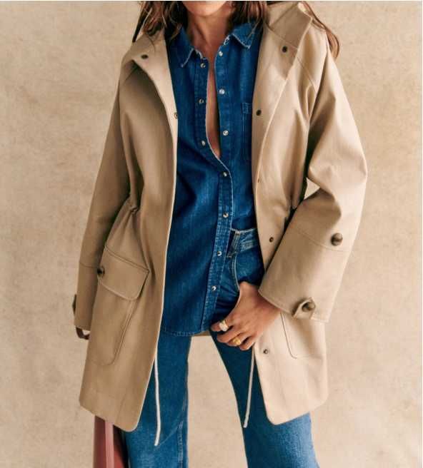 Sezane, Hugo Parka, цвят Sand, размер 34