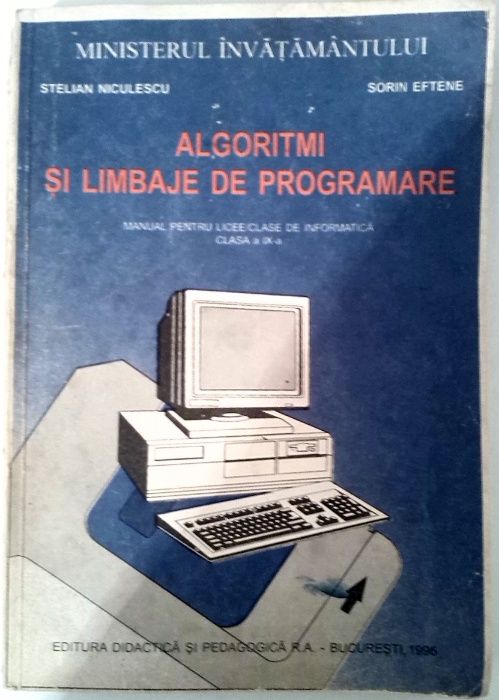 Algoritmi și limbaje de programare cl 9 Niculescu, Eftene, Informatica