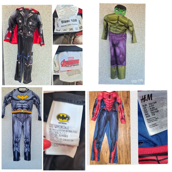 Карнавални  костюми от 104-146 размер
