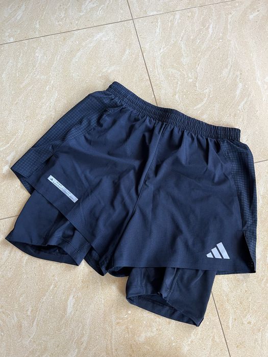 Шорти за бягане с вграден клин Adidas, Размер S, Черни