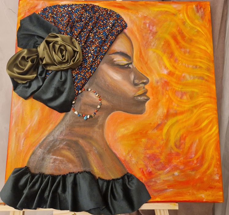 Картина маслом ручной работы