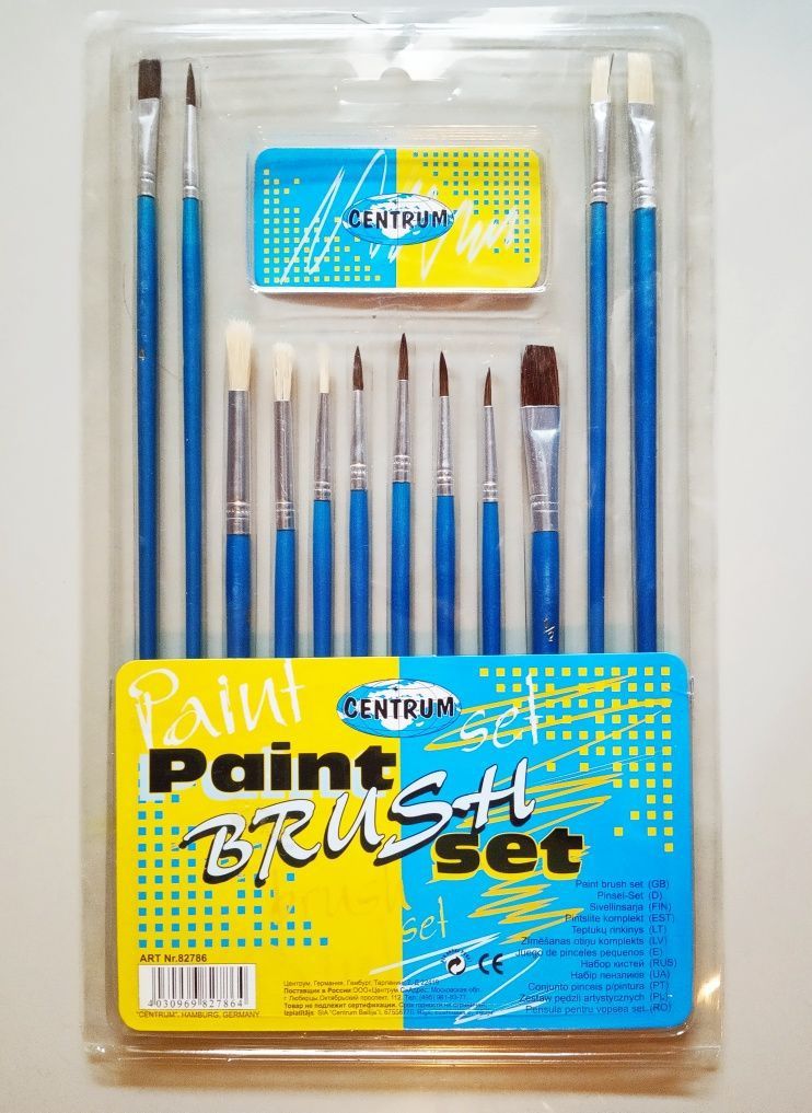Paleta , pensule pictura , set creion mecanic, pix, calculator