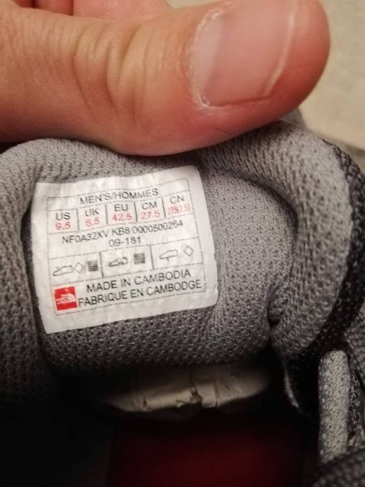 обувки The North Face 42.5 стелка 27.5 GORETEX