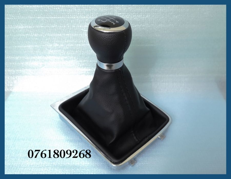 Manson schimbator + nuca de PIELE pentru VW Passat B6 CC cu 5 trepte