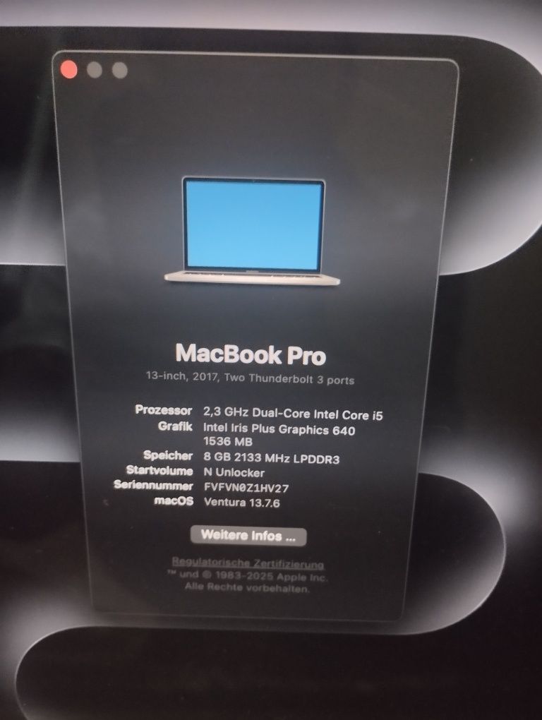 Macbook pro 13 core i5
