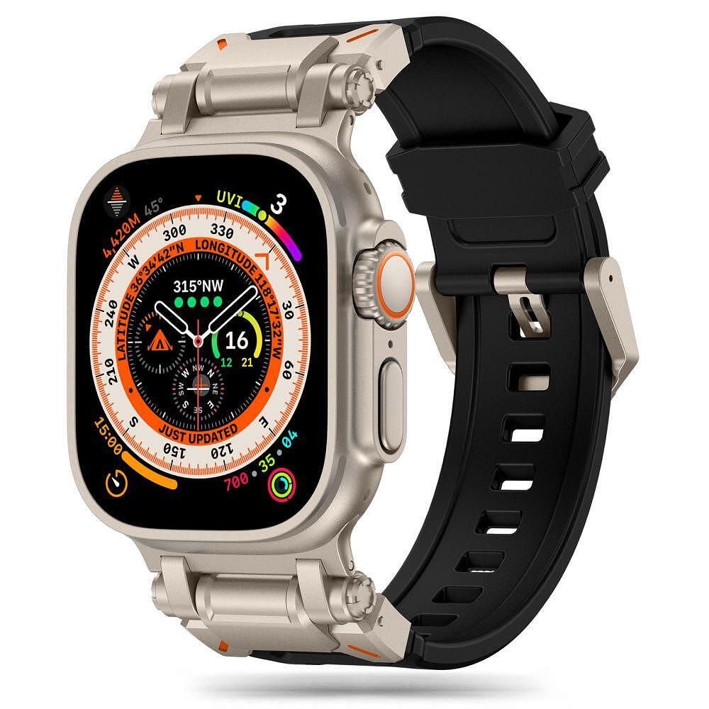 Tech-protect delta pro каишка за apple watch ultra 1/2 - black/titaniu