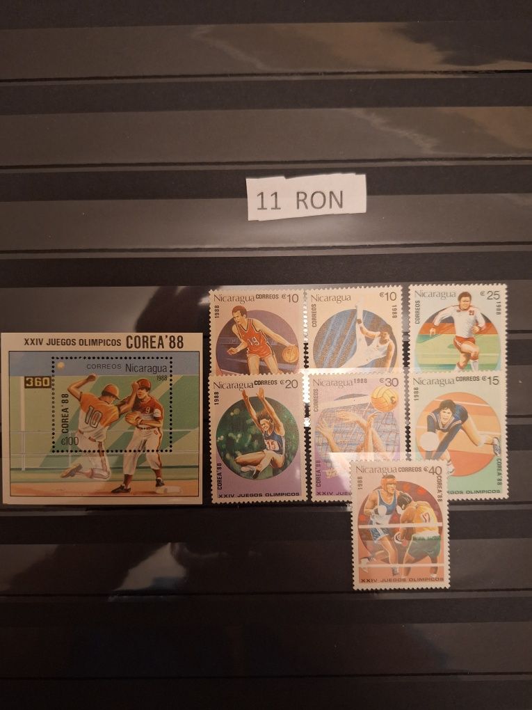 25 serii timbre sport straine cu colita