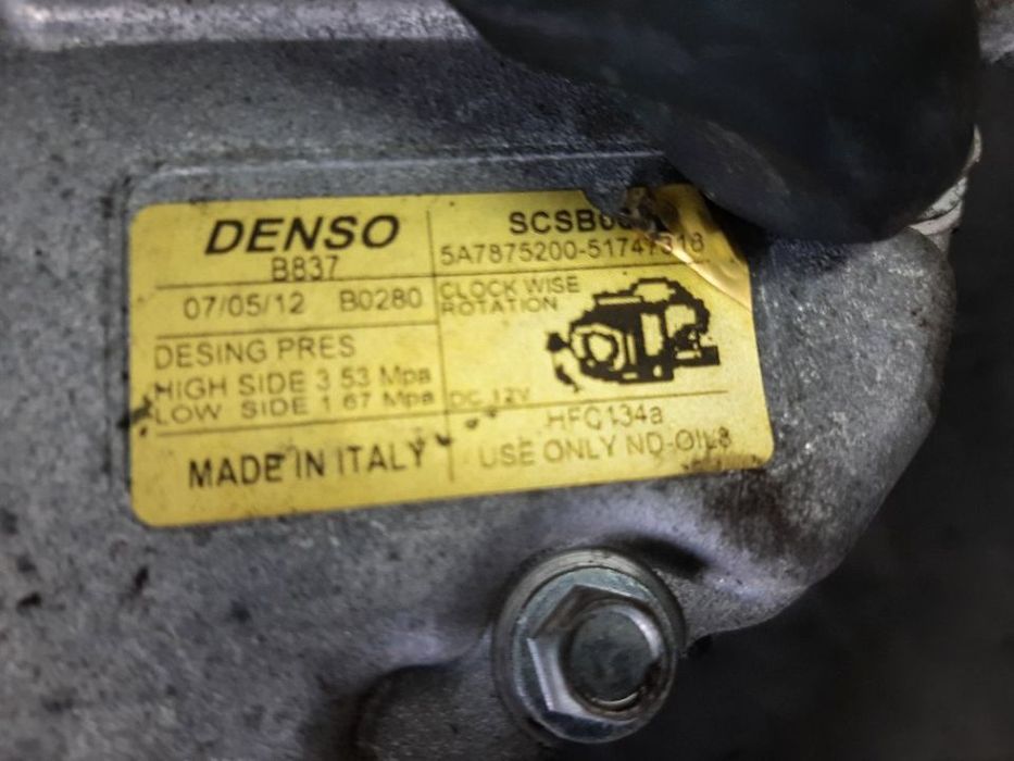 Compresor clima ac lancia ypsilon fiat idea panda 2 doblo albea 5a7875200 51747318