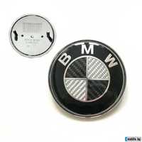 Емблема предна BMW карбон