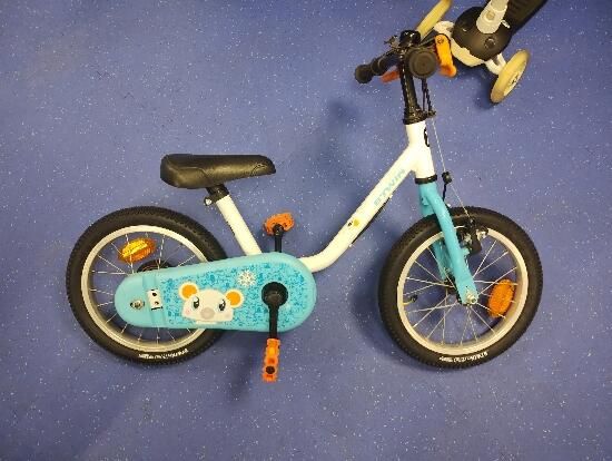 Bicicletă 14" 100 Arctic - produs resigilat - (SecondHand) Decathlon