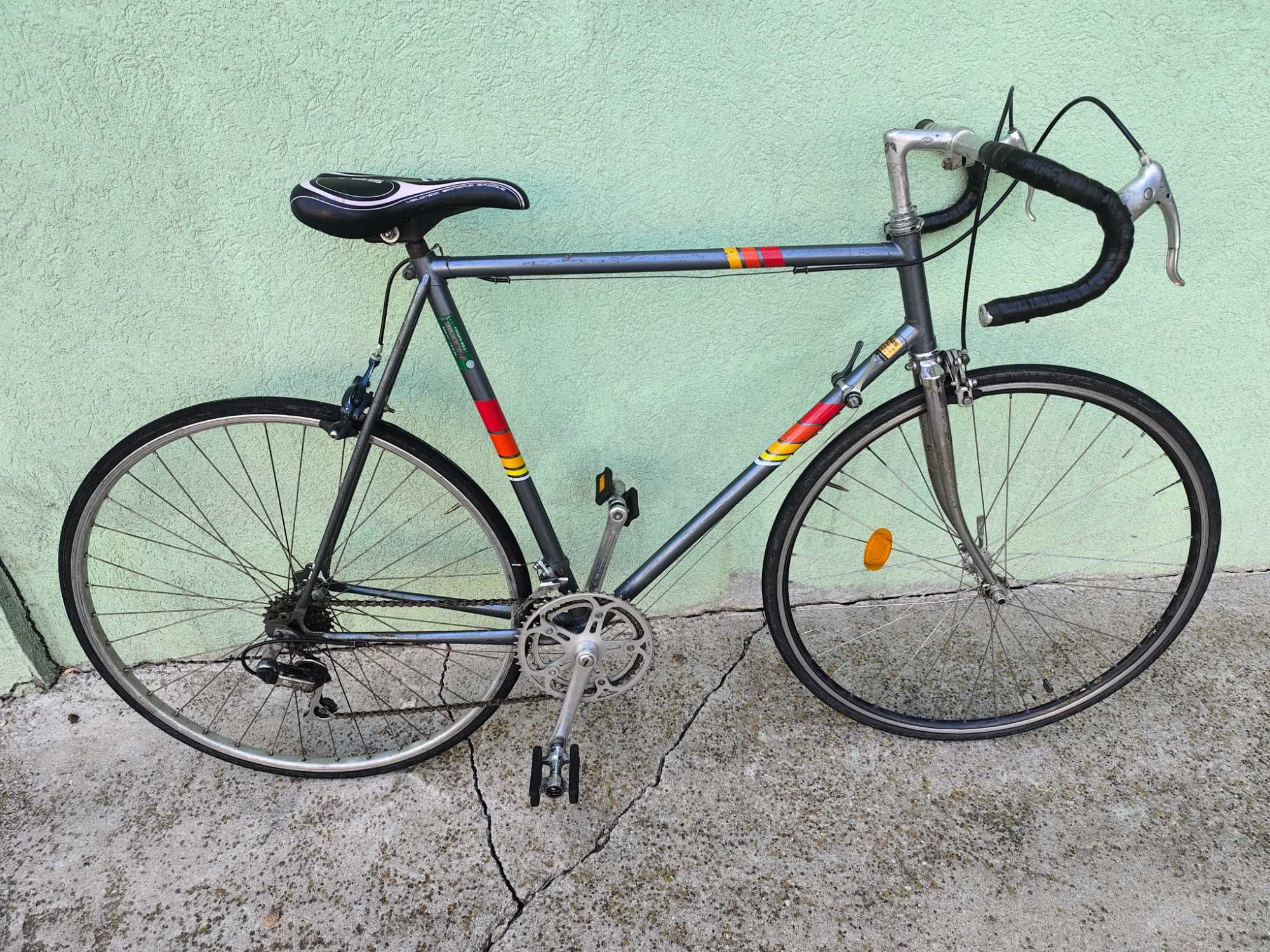 Bicicleta aluminiu, cursiera carbon, Pinarrelo, Shimano 600