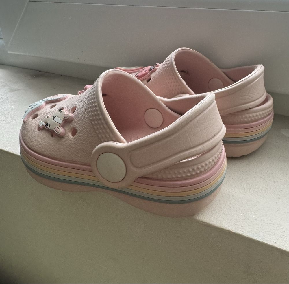 Next кроксове Crocs розови сандали 19 номер