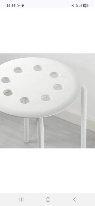 Стулья икеа круглый белый