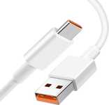 Кабел USB към USB-C Xiaomi, 120W, 6A, Бързо зареждане, 1м, Бял
