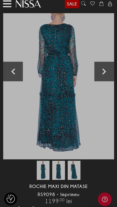 Rochie Nissa matase  mas 36