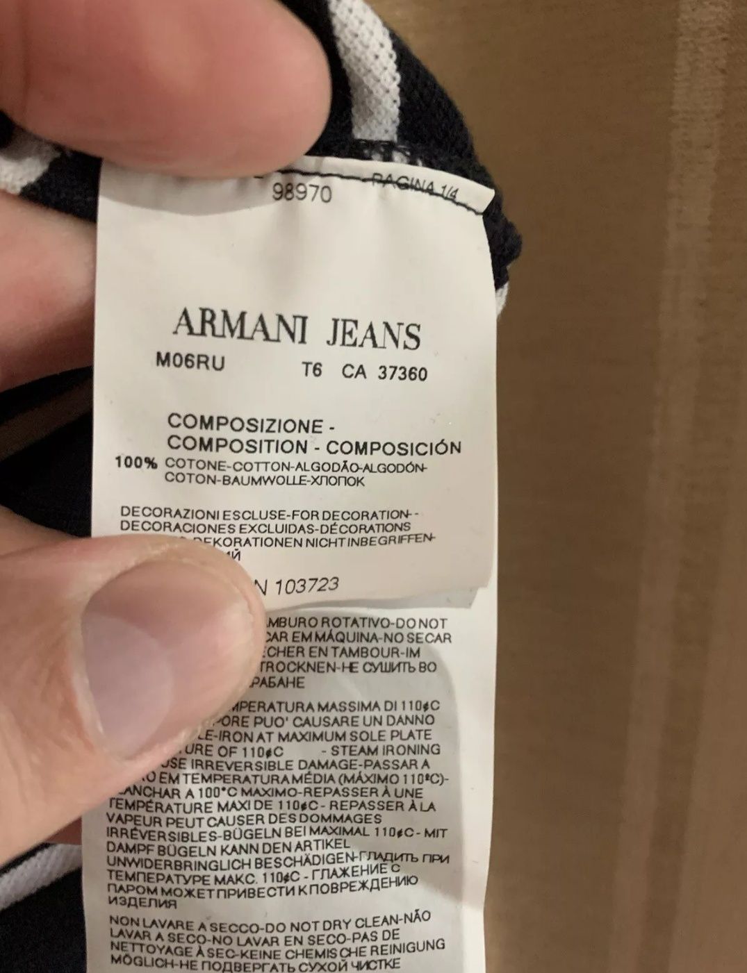 Оригинална поло тениска Armani